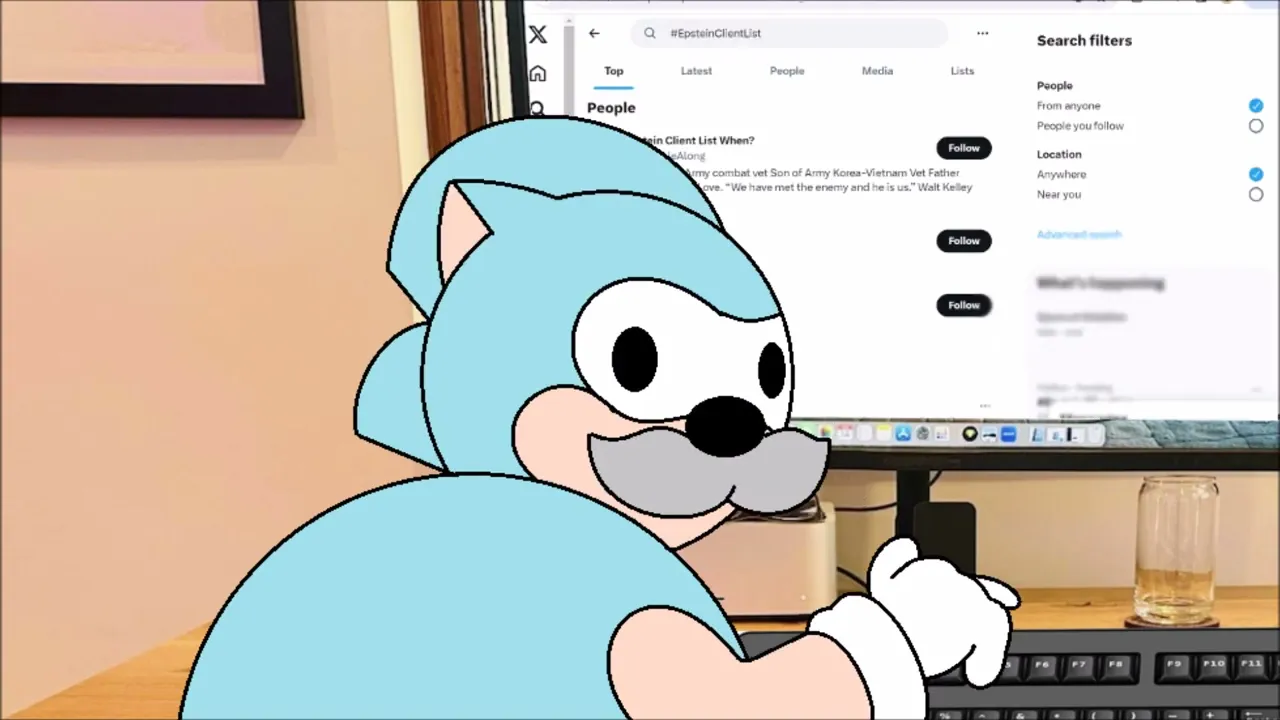 Uncle Chuck waits for Jeffrey Epstein's client list to drop.